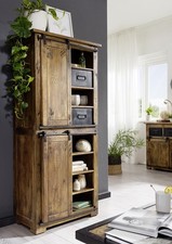 Highboard schrank massivholz - highboard,