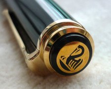 Pelikan Souverän Kugelschreiber K800 grüngestreift - Oldstyle bis 1997 OVP