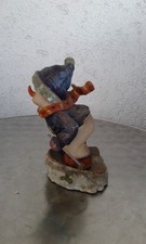 Schneemann Auf Ski Figur