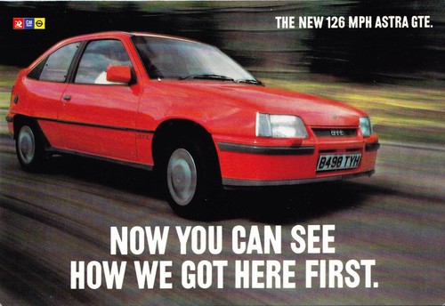 Vauxhall astra gte - 126, mph
