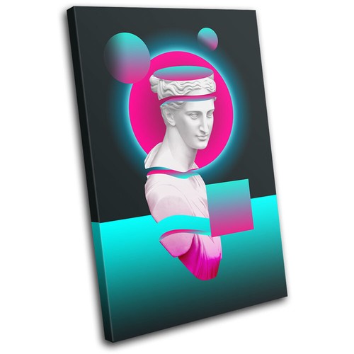 Modern greek statue - greek, geometric