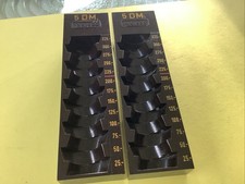 INKiESS  2 Stück  5 DM Bakelit-Münzbrettchen-Zählbrettchen-Geldbrettchen