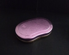 Retro ALUWA DDR Brotdose Alu Brotbox Dose Brotbüchse Camping Violettt/Goldfarben