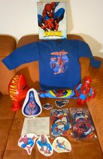 MEGA FAN PAKET SPIDERMAN Figur Keule Wasserball Fahrradsattel Schwimmring Pullov