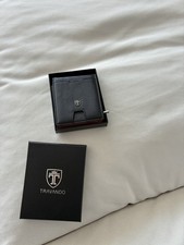 Travando Geldbeutel Schwarz Leder