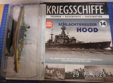 Die Cast DeAgostini 1:1250 Kriegsschiffe: Schlachtschiff   HMS Hood   mit Heft