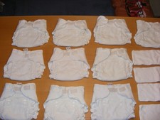 10 x Cotonea Stoffwindeln / Höschenwindeln  " Snap-to-fit " mitwachsend  Set 2