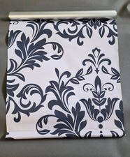 Klemmfix Rollo Thermo Sonnenschutz Barock mit Ornamenten grau schwarz ab 45 cm