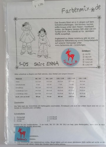 Farbenmix schnittmuster - schnittmuster,