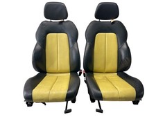 Mercedes SLK R170 Mopf / Sitz Ledersitz Links & Rechts Schwarz/Gelb Sitzheizung