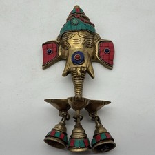 Solid brass ganesha elephant - brass,
