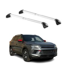 Dachträger Grundtäger für Ssangyong Korando 2019-2025 5 tür 100kg Alu Silber ABE