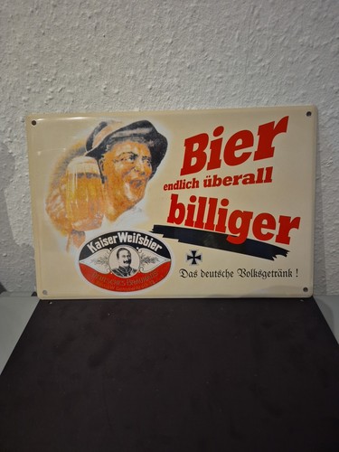 Blechschild bier werbung - blechschild,
