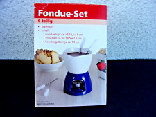 Schokoladenfondue Fondue-Set 6-tlg.Keramik. Teelicht.Fondue-Set.