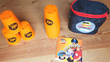 Flash Cup Set Orange 12 Becher Stapeln Speed Sport Stacking Tasche Anleitung DVD