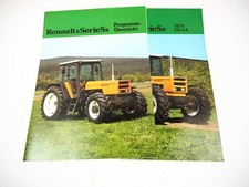 Renault 421 M - 921-4 S Traktor 2 Prospekte Programm Technische Daten ca. 1981
