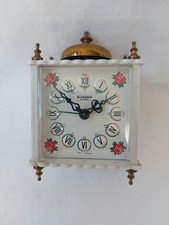 Blessing Vintage Alarm Clock Kamin-Uhr Mechanische Barrock Styl-Wecker West-Germ