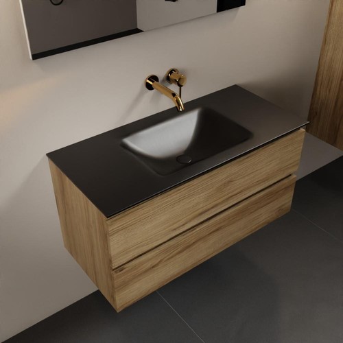 Corian waschtisch set schwarz - set,