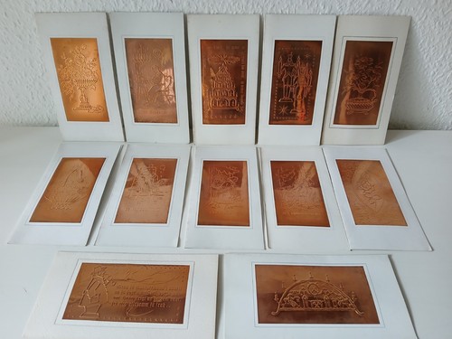 12x altes kupferrelief - 12x,