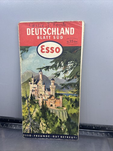 Vintage esso deutschland - deutschland, blatt