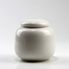 Porzellan-Teedose weiß