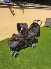 Zwillingsbuggy mit Liegefunktion Bein-Windschutz und Regenverdeck - neuwertig 