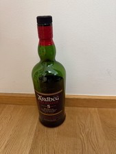 Whisky,ARDBEG, Aged 5Y , 47,40% Vol., 700ml, leere Flasche, nur Deko, top i. O.