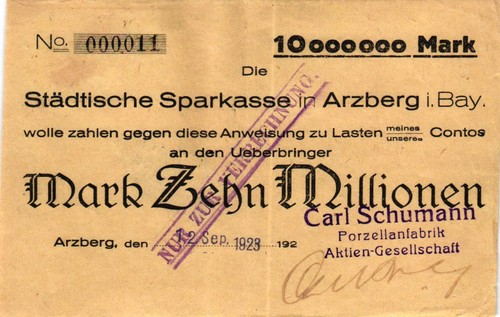 Carl schumann porzellanfabrik - schumann,