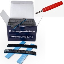 100 Klebegewichte Riegel Schwarz Kleberiegel 12x5g Auswuchtgewicht Ventildreher