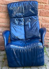 Ledersessel, Relaxsessel Blau Farbe von Jori