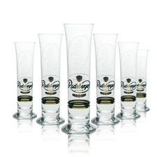 6x Radeberger Bier Glas 0,25l