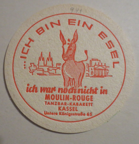 Kassel alter bierdeckel moulin - kassel,