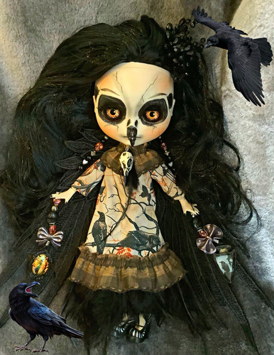 Gothic crow ooak - gothic,
