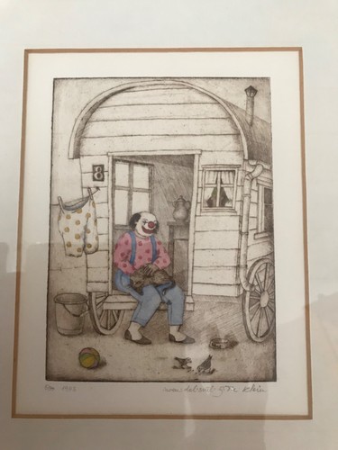 Bild mit clown - mit, 27cm