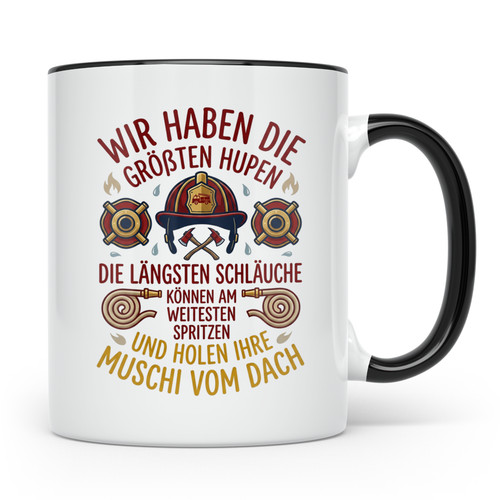 Feuerwehr tasse mit spruch - feuerwehr,