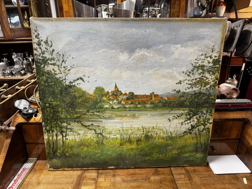 ölgemälde mölln see hegesee - Ölgemälde,