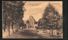 Klein Machnow, Ansichtskarte, Blick auf das Restaurant Franz Grothe 