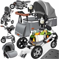 KESSER® Loops 4 in 1 Kinderwagen Kombikinderwagen Komplett-Set inkl. Babywanne