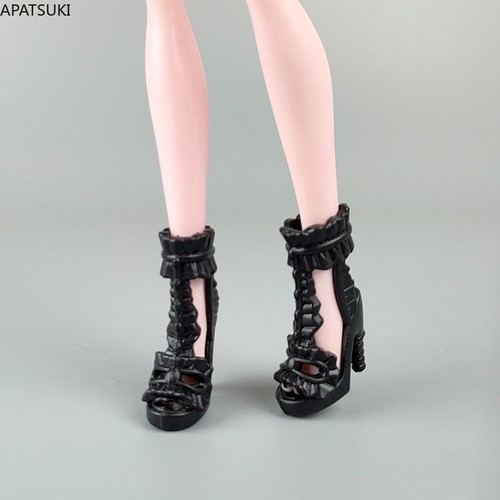Schwarze mode puppe schuhe - schwarze,