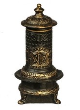 Puppenhaus Salon Ofen Holz