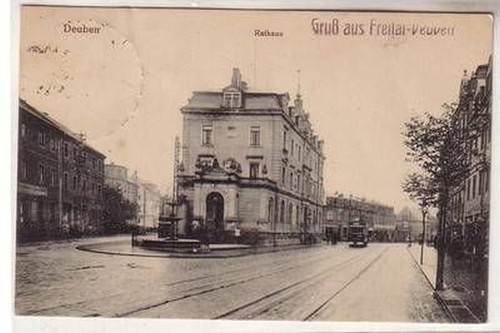 57075 deuben rathaus 1923 - rathaus,