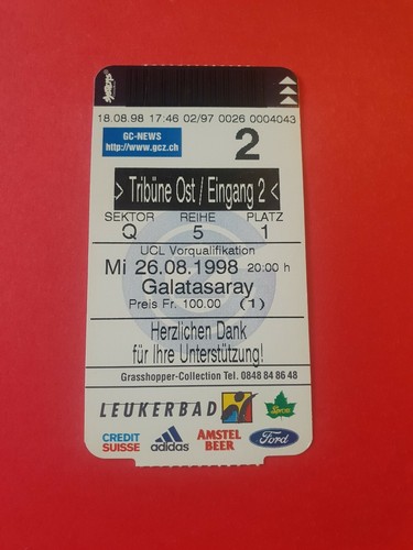 Used ticket uefa - ticket, cl