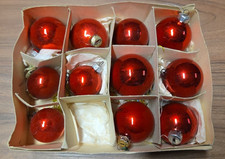 11 DDR Christbaumkugeln