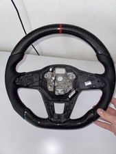 Forged Carbon Lenkrad Golf 8 GTI/CS/R Alcantara rote Naht 