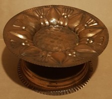 Vintage Kupferschale (?) Obstschale mit Fuß