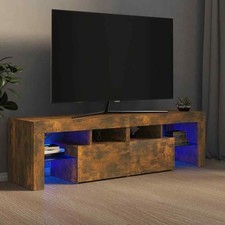 TV Schrank mit LED Leuchten Lowboard TV Möbel Fernsehschrank Fernsehtisch vidaXL