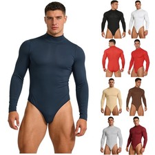 Herren Langarm Body Rollkragen