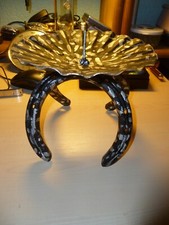 afux ✅❌⭐ Kerzenständer für große dicke Kerzen ⭐ Glücks-Hufeisen ⭐ schmiedeeisern