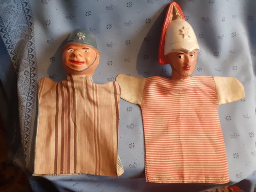 Antike handpuppen polizist - antike,
