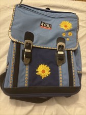 4you schulrucksack Blau Blumen